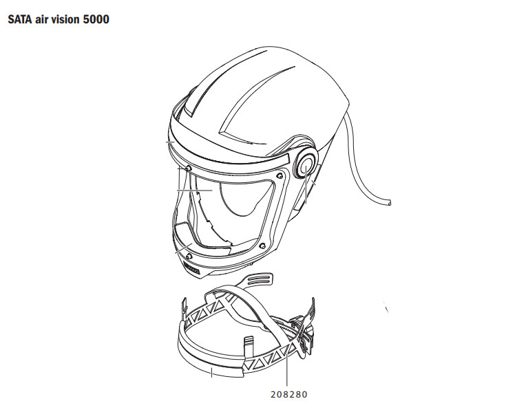 Fixation de Tête Air Vision 5000 Complète