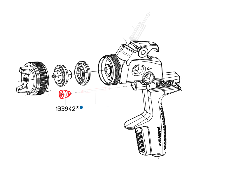 Support de joint pour piston à air 3000