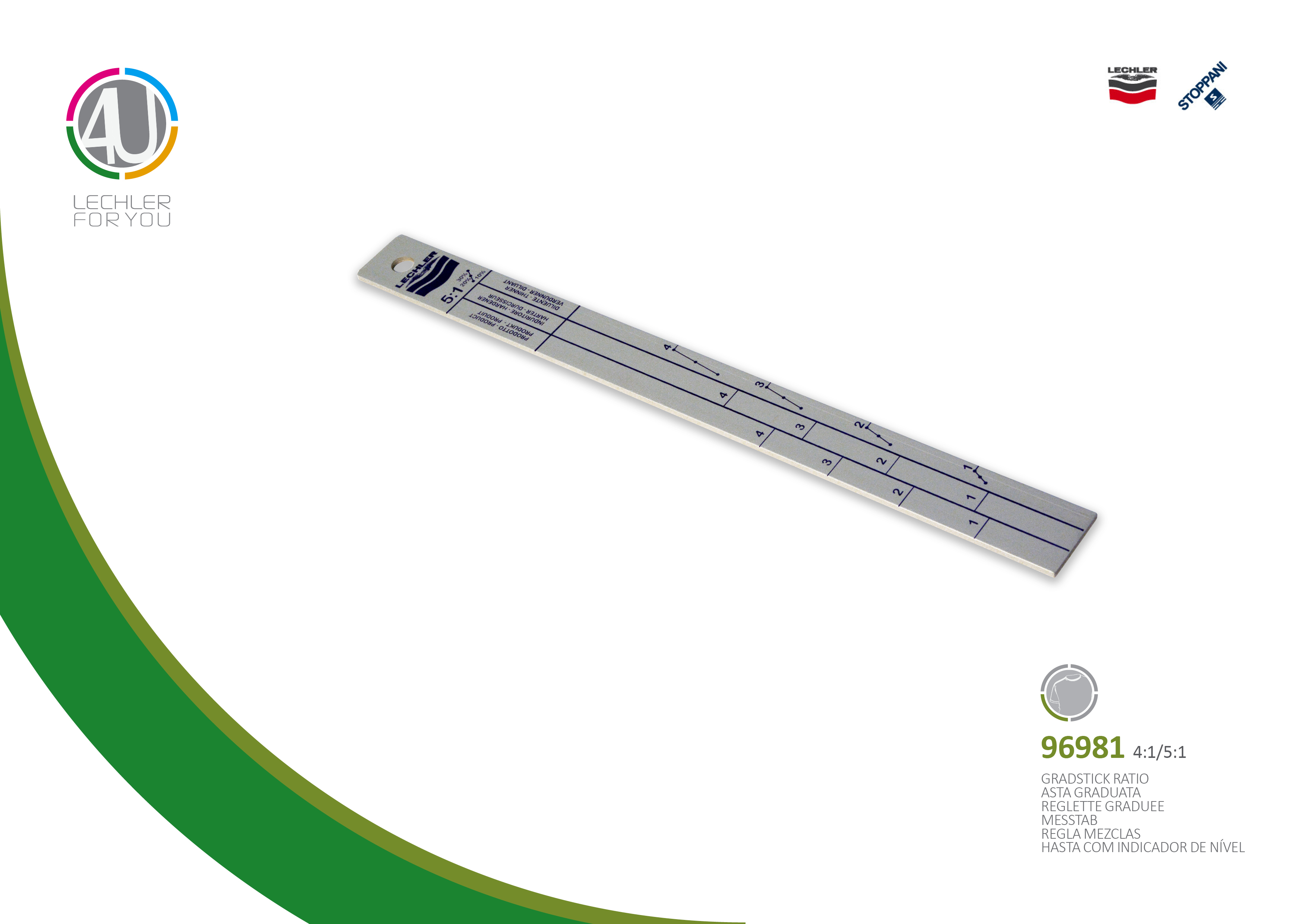 Bâton de mesure 4:1/5:1