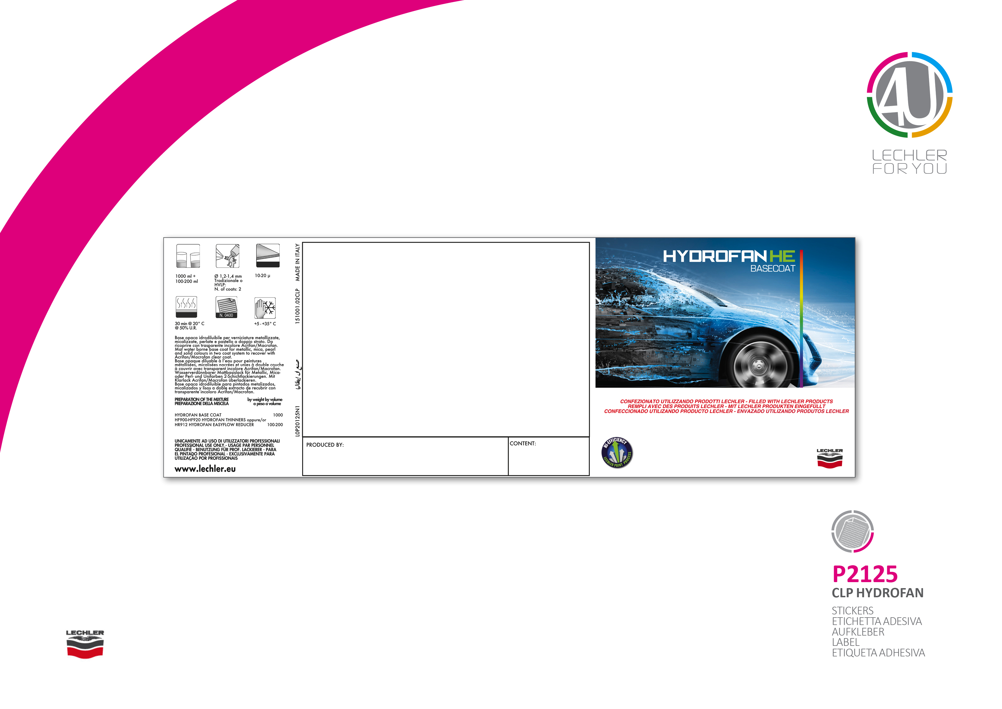 Hydrofan Étiquette Pour Canette