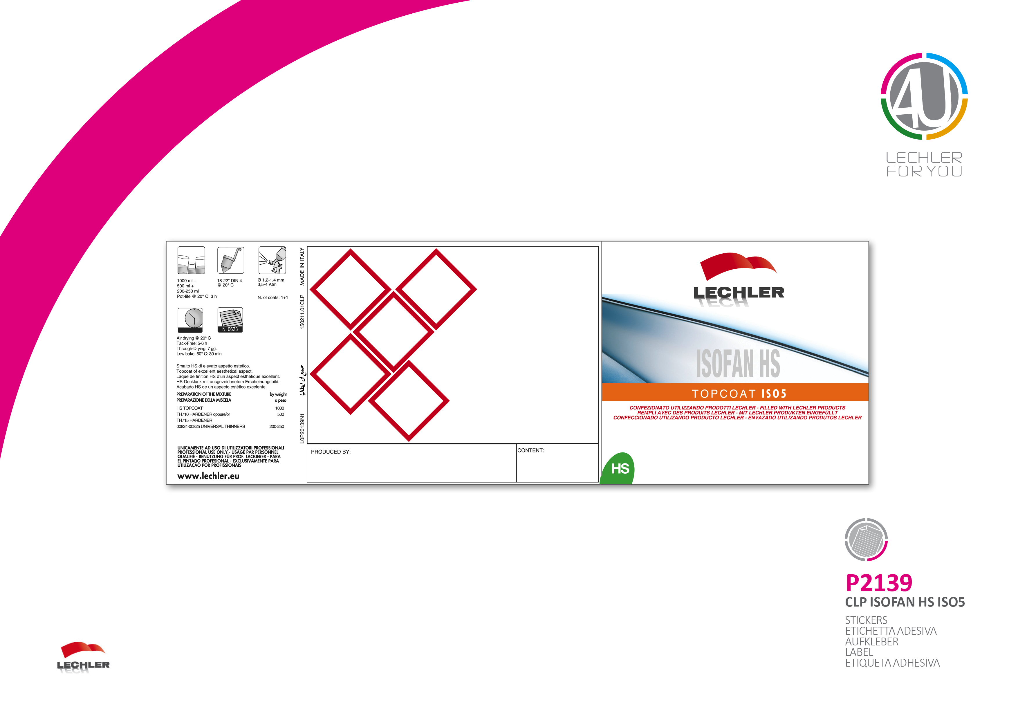 Isofan HS Topcoat ISO5 Label Pour Canette