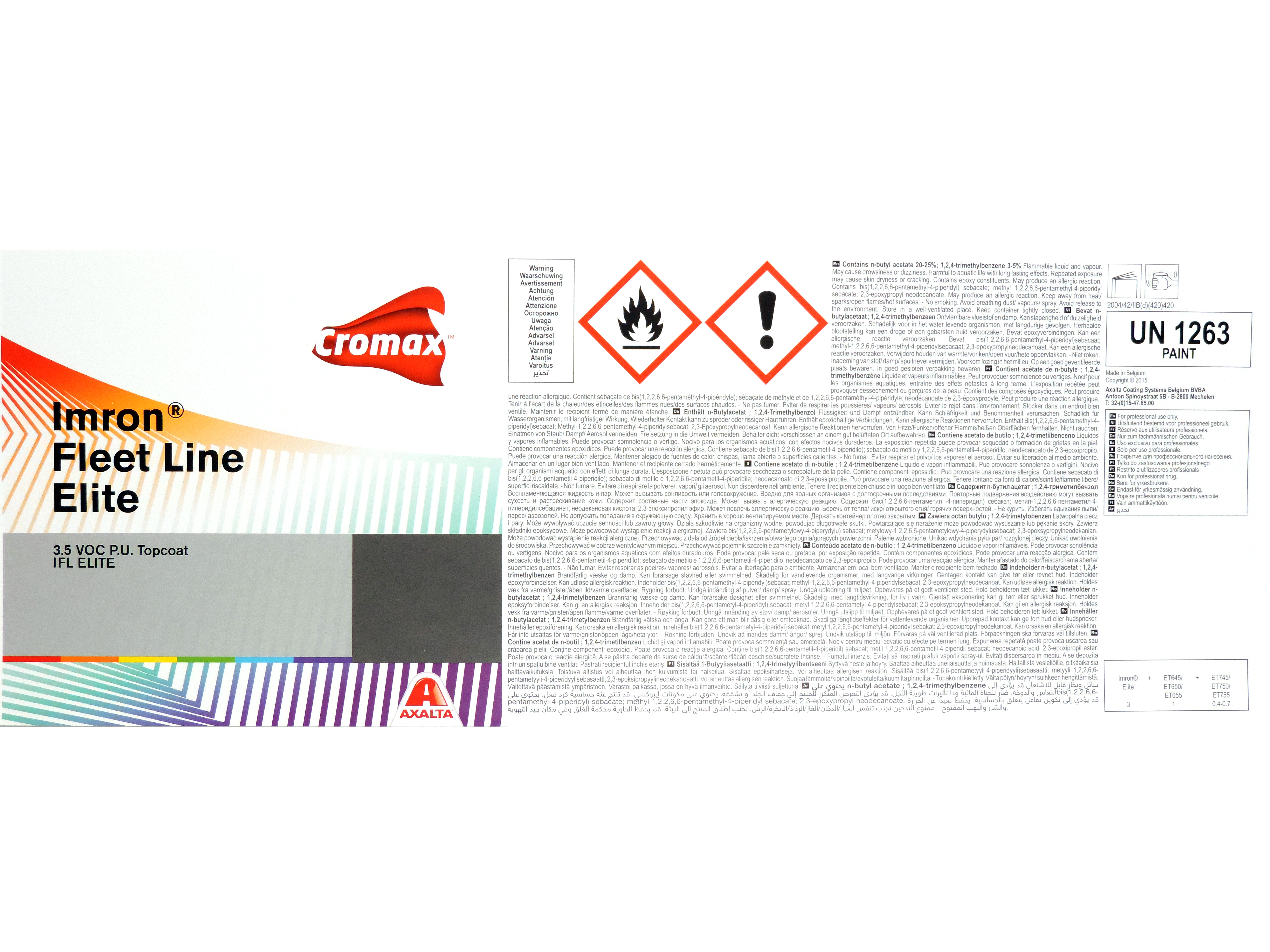 Imron Elite Étiquette