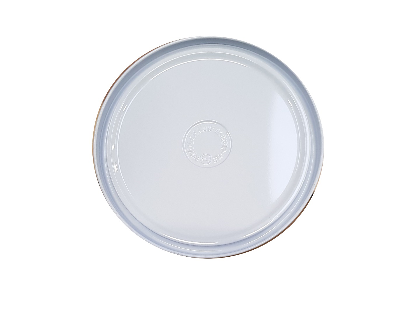 Couvercle en métal pour seau en métal de 3L et 5L Blanc/Brillant