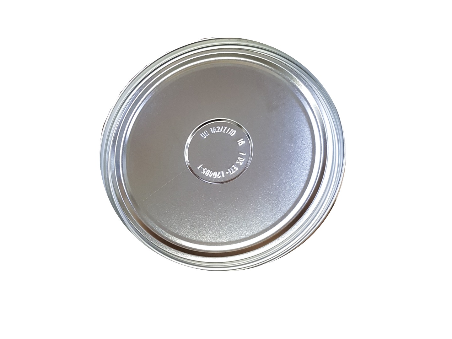 Couvercle en métal pour seau de 10 litres brillant/brillant