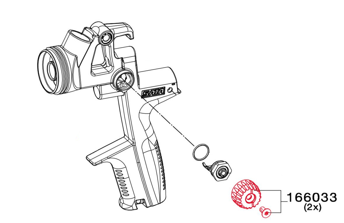 Bouton de Contrôle Avec Vis 166033